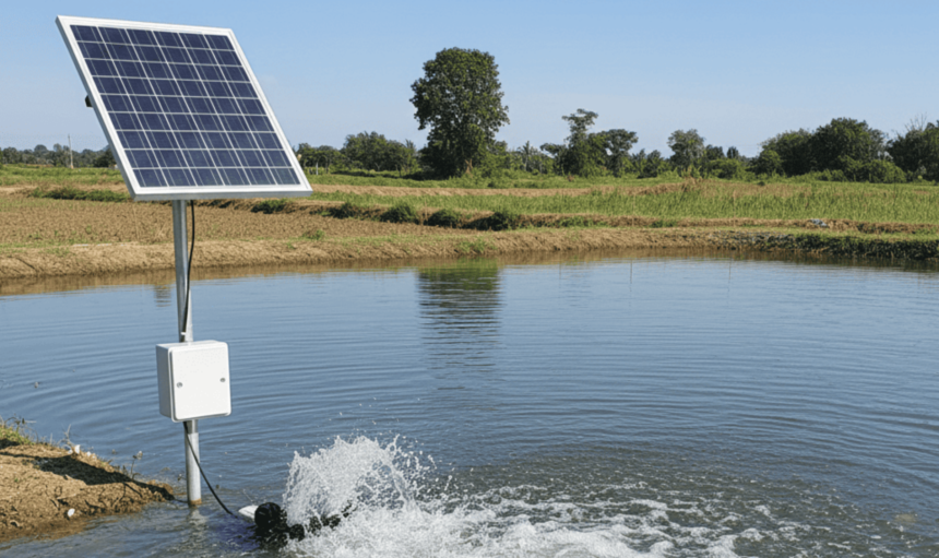 Lobel Solar Low Voltage DC Pond Aerator for Aquaculture