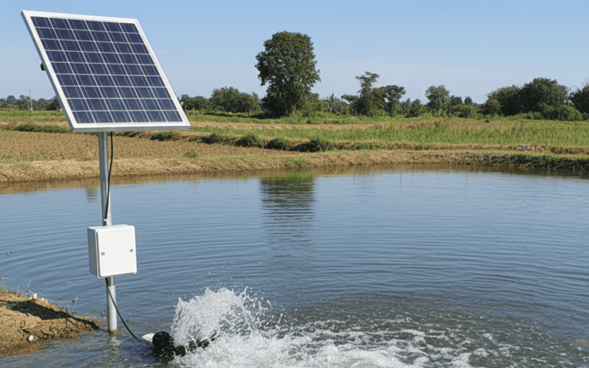 Lobel Solar Low Voltage DC Pond Aerator for Aquaculture