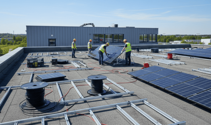 Lobel Solar 15 Kwpa Working Progress