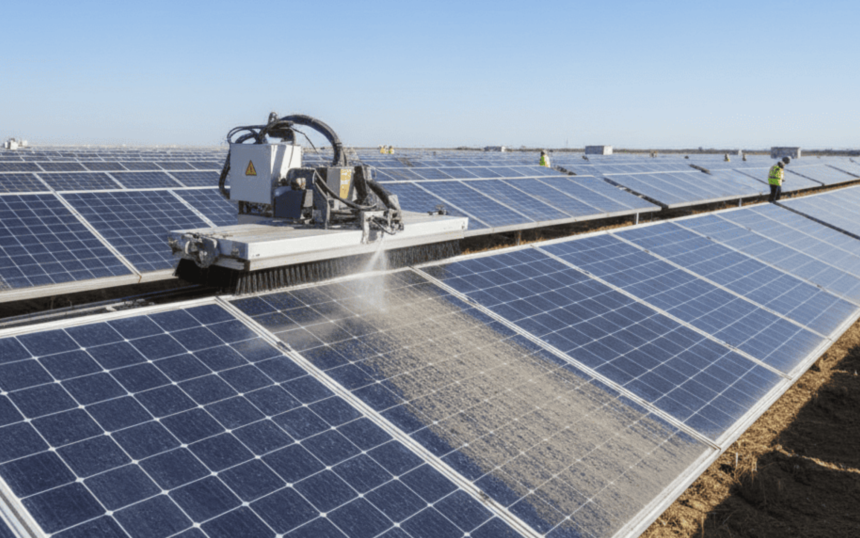 Solar Panel Cleaning Technology for higher efficiency