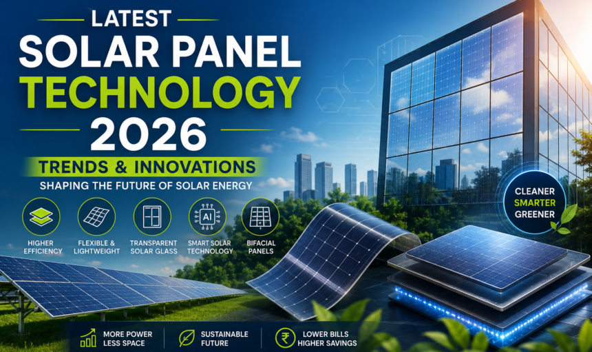 Latest Solar Panel Technology 2026 Trends & Innovations Shaping the Future of Solar Energy